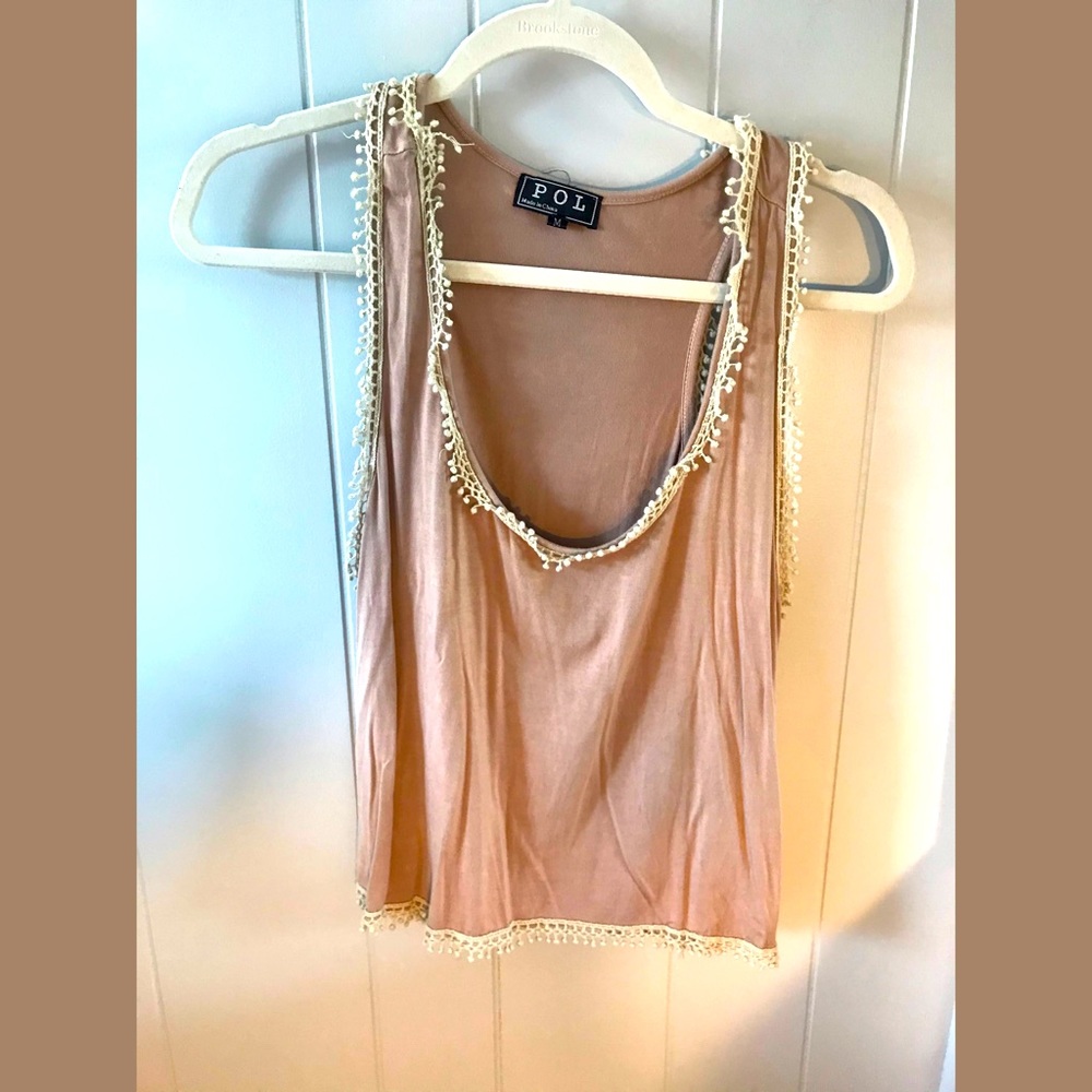 Crop Top with lace trim